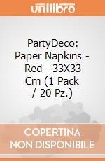 PartyDeco: Paper Napkins - Red - 33X33 Cm (1 Pack / 20 Pz.) giochi
