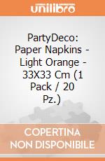 PartyDeco: Paper Napkins - Light Orange - 33X33 Cm (1 Pack / 20 Pz.) giochi