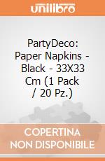 PartyDeco: Paper Napkins - Black - 33X33 Cm (1 Pack / 20 Pz.) giochi