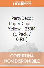 PartyDeco: Paper Cups - Yellow - 250Ml (1 Pack / 6 Pz.) giochi