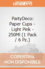 PartyDeco: Paper Cups - Light Pink - 250Ml (1 Pack / 6 Pz.) giochi