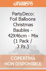 Foil Balloons Christmas Baubles - 42X46cm - Mix (1 Pack / 3 Pz.) giochi