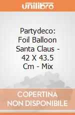 Partydeco: Foil Balloon Santa Claus - 42 X 43.5 Cm - Mix giochi