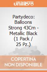 Partydeco: Balloons Strong 43Cm - Metallic Black (1 Pack / 25 Pz.) giochi