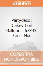 Partydeco: Cakey Foil Balloon - 67X43 Cm - Mix giochi