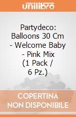 Partydeco: Balloons 30 Cm - Welcome Baby - Pink Mix (1 Pack / 6 Pz.) giochi