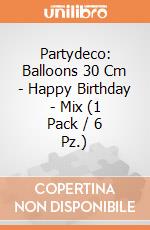Partydeco: Balloons 30 Cm - Happy Birthday - Mix (1 Pack / 6 Pz.) giochi