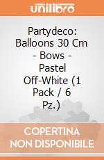 Partydeco: Balloons 30 Cm - Bows - Pastel Off-White (1 Pack / 6 Pz.) giochi
