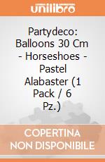 Partydeco: Balloons 30 Cm - Horseshoes - Pastel Alabaster (1 Pack / 6 Pz.) giochi