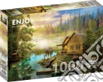 Puzzle 1000 Pezzi - A Log Cabin On The River giochi
