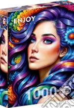 Puzzle 1000 Pezzi - Rainbow Flower Portrait giochi