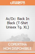 Ac/Dc: Back In Black (T-Shirt Unisex Tg. XL) gioco di PHM