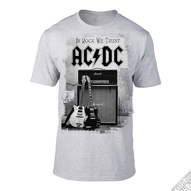 Ac/Dc - In Rock We Trust Grey (T-Shirt Unisex Tg. 2XL) gioco di PHM