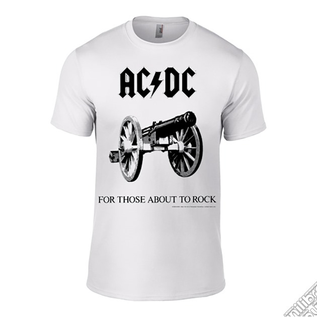 Ac/Dc: For Those About To Rock White (T-Shirt Unisex Tg. M) gioco di PHM
