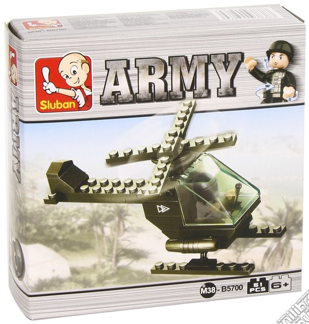 Sluban: Esercito - Elicottero Da Ricognizione 51 Pz gioco di Sluban