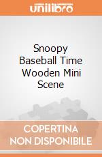 Snoopy Baseball Time Wooden Mini Scene giochi