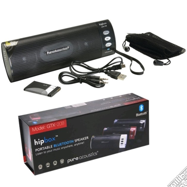 Pure Acoustics GTX-20B: HipBox GTX With Bluetooth gioco di Pure Acoustics