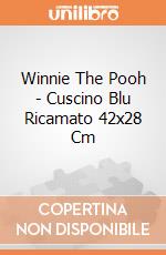 Winnie The Pooh - Cuscino Blu Ricamato 42x28 Cm gioco