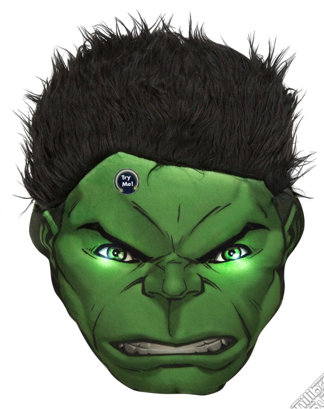 Marvel - Hulk Cuscino Con Luce Led (Gli Occhi Si Illuminano) 36 Cm gioco di Joy Toy