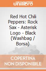Red Hot Chili Peppers: Rock Sax - Asterisk Logo - Black (Washbag / Borsa)