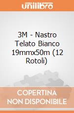 3M - Nastro Telato Bianco 19mmx50m (12 Rotoli) gioco di 3M