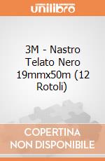 3M - Nastro Telato Nero 19mmx50m (12 Rotoli) gioco di 3M