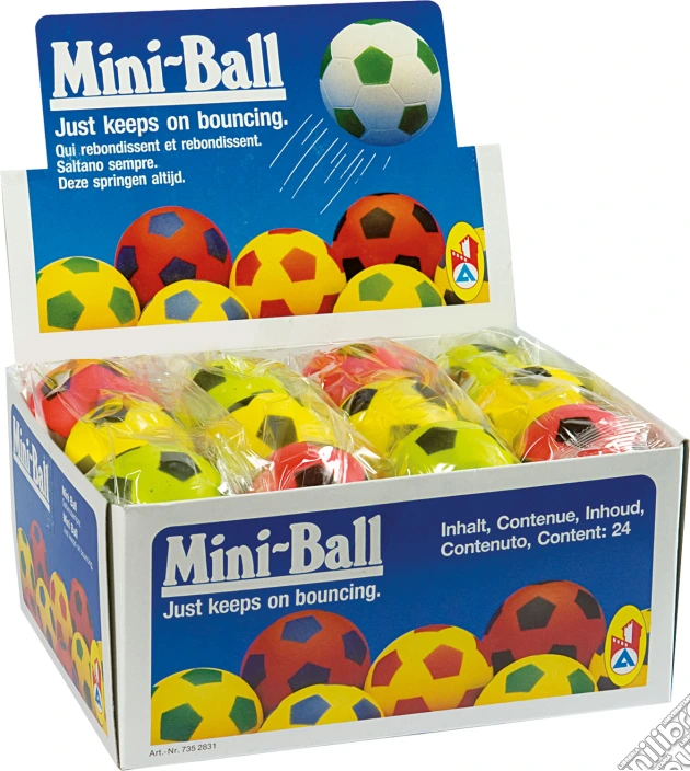 Super Ball Diametro 58 In Box 24 Pz. gioco di Androni