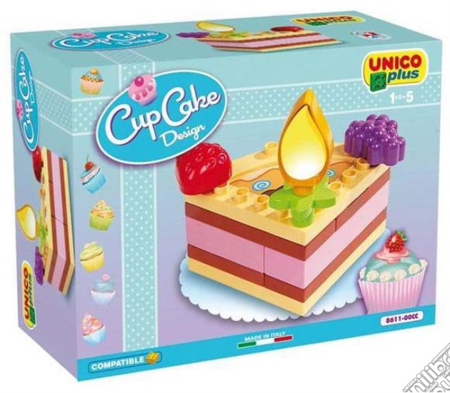 Androni: Unico Plus - Costruzioni 2-5 Anni - Cup Cake - Trancio Torta (Made In Italy) gioco