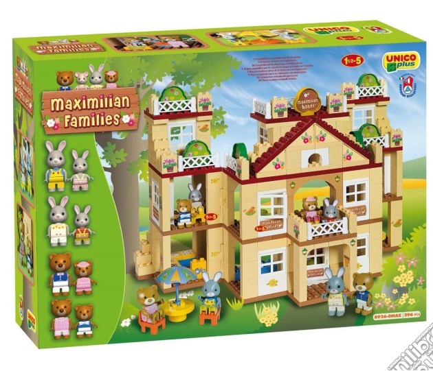 Androni: Unico Plus - Costruzioni 2-5 Anni - Maximilian Families - Albergo (Made In Italy) gioco