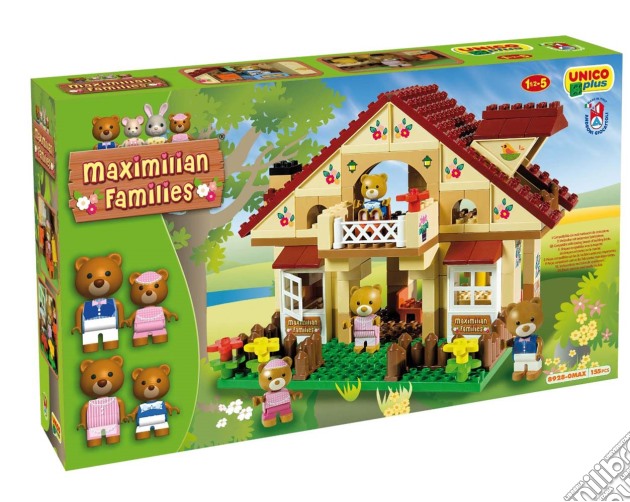 Androni: Unico Plus - Costruzioni 2-5 Anni - Maximilian Families - Chalet Degli Orsetti (Made In Italy) gioco