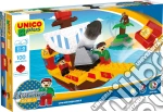Androni: Unico Plus - Costruzioni 2-5 Anni - Pirati - Barca Dei Pirati 100 Pz (Made In Italy) giochi