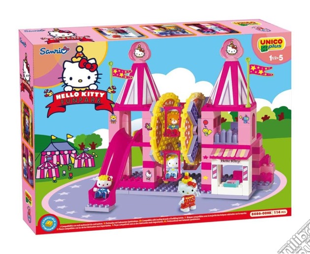Unico Plus - Costruzioni - Hello Kitty - Ruota Panoramica Parco Giochi gioco di Unico Plus