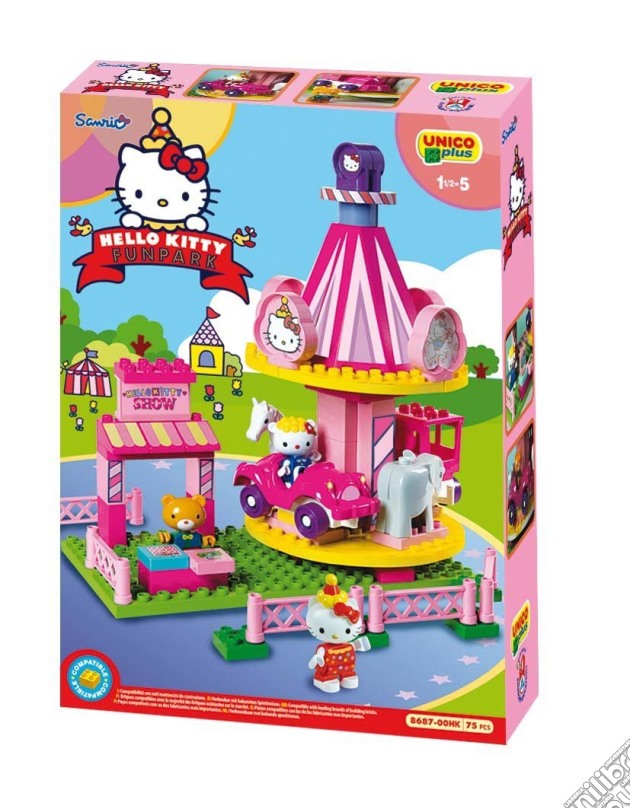 Unico Plus - Costruzioni - Hello Kitty - Luna Park - Giostra gioco