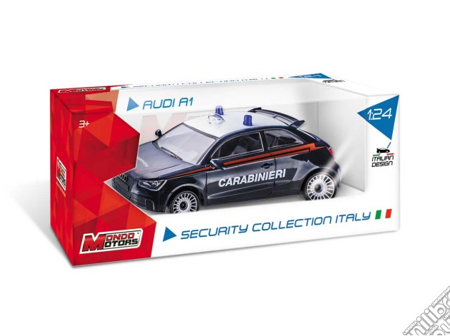 Macchina Security Italia 1:24 (un articolo senza possibilità di scelta)(Audi A1 Carabinieri / Audi A1 Polizia / Porsche 911 Polizia / Porsche 911 Carabinieri) gioco di Mondo Motors