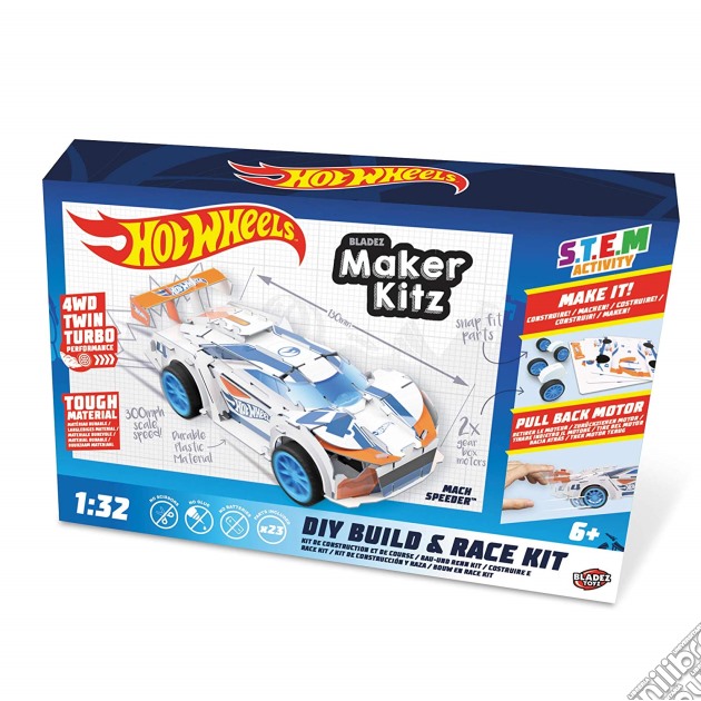 Hot Wheels: Mondo Motors - Maker Kitz - Build & Race Kit gioco