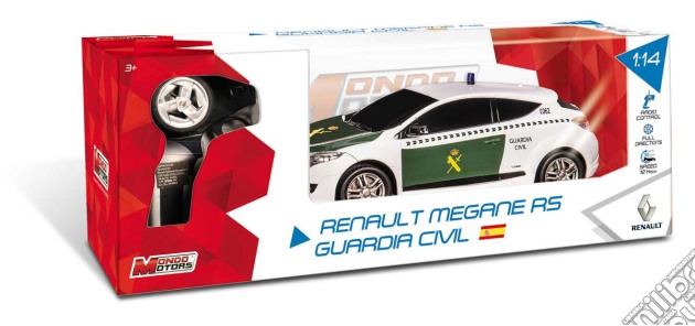 Renault Megane Rs Guardia Civil Con Radiocomando 1:14 gioco di Mondo Motors