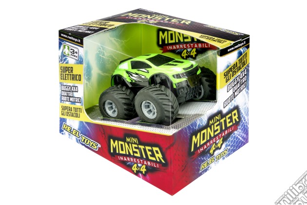 Mini Monster 4X4 - Auto Elettrica Inarrestabile Ass. 1 (un articolo senza possibilità di scelta) gioco di Re.el toys
