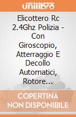 Elicottero Rc 2.4Ghz Polizia - Con Giroscopio, Atterraggio E Decollo Automatici, Rotore Posteriore E Pale Di Ricambio. Batteria Al Litio Ricaricabile giochi