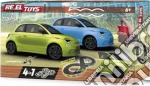 Reel Toys: Pista Abarth 500E: Battery Operated Track - 2,8Meter - 3 Different Tracks Layout - Cars With Lights And Turbo Function giochi
