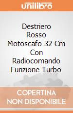 Destriero Rosso Motoscafo 32 Cm Con Radiocomando Funzione Turbo gioco di Re.el toys