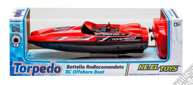 Re.El Toys 1483 - Torpedo - Battello Radiocomandato - Controllo Completo - Funzione Turbo - Con Sistema Di Sicurezza Attiva gioco
