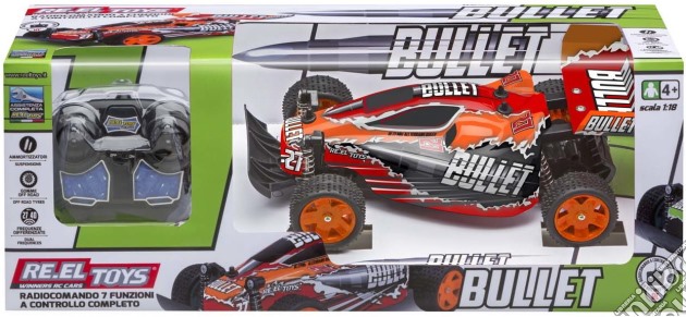 Speed Generation Bullet 1:18 Buggy Con Radiocomando E Luci 24 Cm gioco di Re.el toys