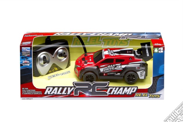 Rally Champ - Max Drive Con Radiocomando E Luci 17 Cm gioco di Re.el toys