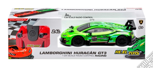Reel Toys: Lamborghini Huracan Gt3 Scala 1:24 (Modellino Radiocomandato) gioco di Re.El Toys