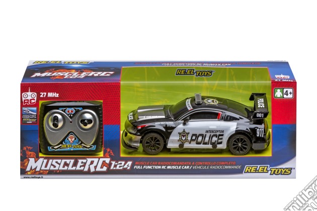 Reel Toys: Muscle Police Radiocomando A Controllo Completo Scala 1:24 gioco