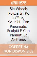 Big Wheels Polizia Jr: Rc 27Mhz, Sc.1:24. Con Pneumatici Scolpiti E Con Paraurti Ed Alettone. giochi
