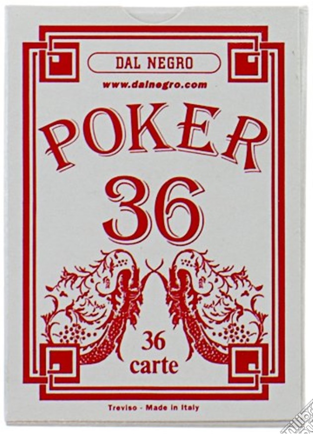 Carte Da Gioco Poker 36 Rosso gioco di Dal Negro