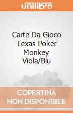 Carte Da Gioco Texas Poker Monkey Viola/Blu gioco di Dal Negro