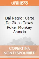 Dal Negro: Carte Da Gioco Texas Poker Monkey Arancio gioco di Dal Negro