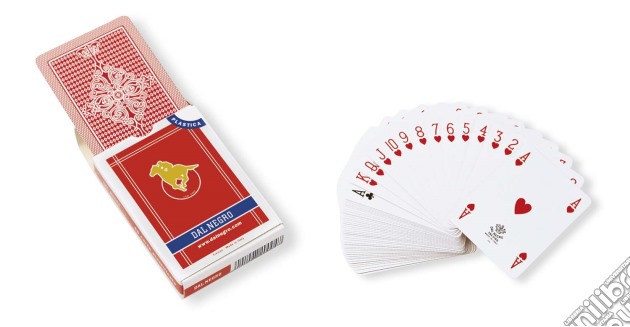 Dal Negro: Carte Da Gioco Poker S.Siro A1 Rosso Plastica gioco di Dal Negro